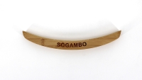 Deckelgriff aus Bambus mit SOGAMBO Schriftzug L305mm B30mm